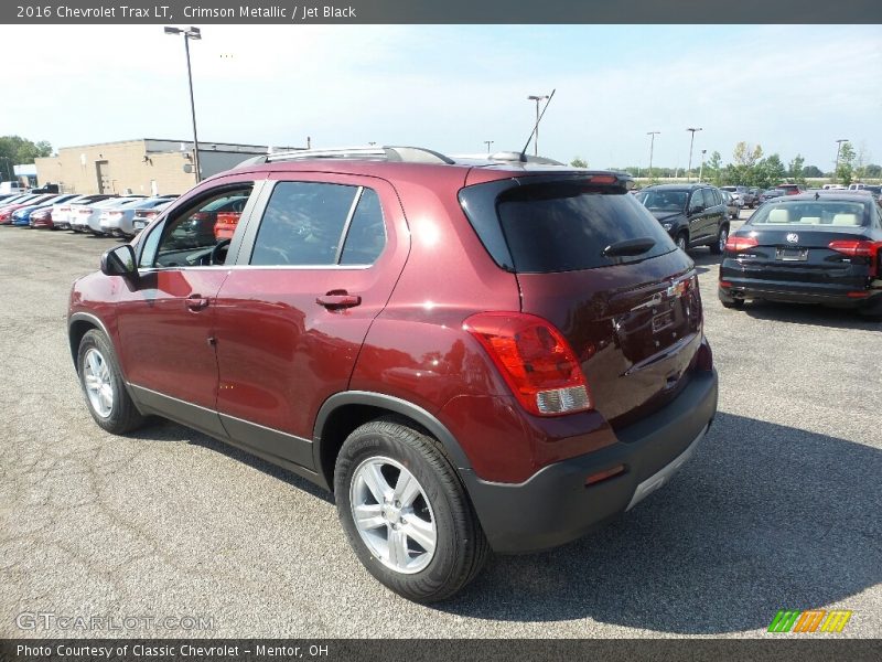 Crimson Metallic / Jet Black 2016 Chevrolet Trax LT
