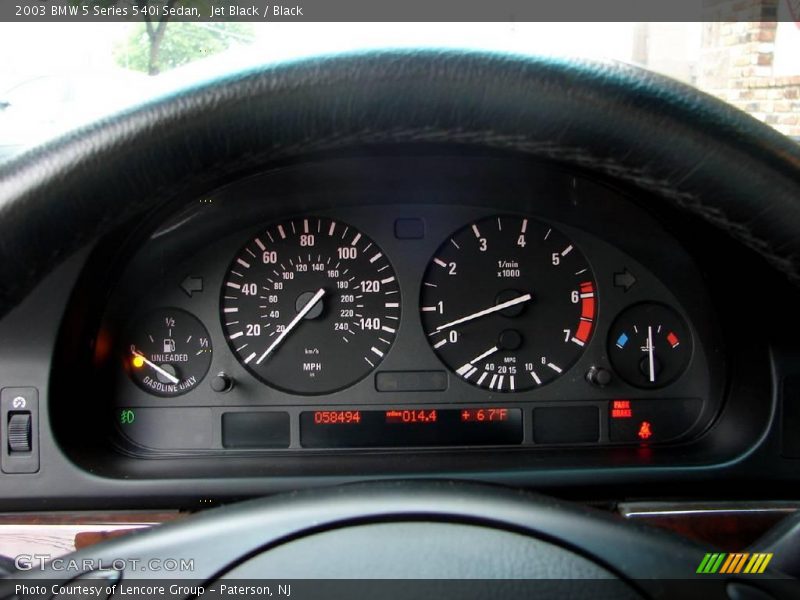 Jet Black / Black 2003 BMW 5 Series 540i Sedan