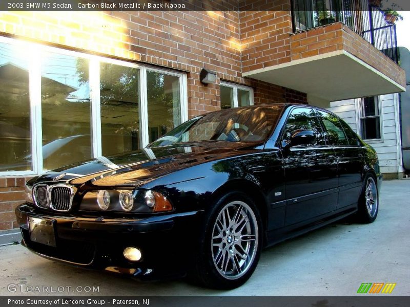 Carbon Black Metallic / Black Nappa 2003 BMW M5 Sedan