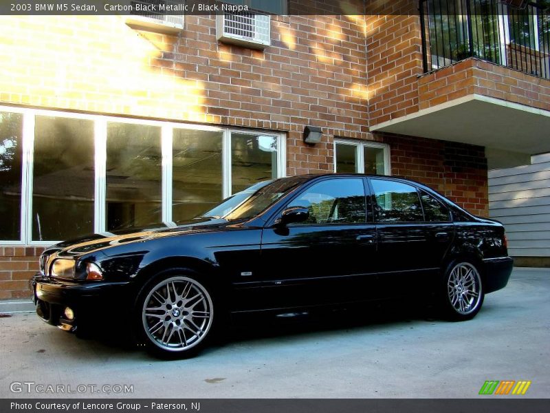 Carbon Black Metallic / Black Nappa 2003 BMW M5 Sedan