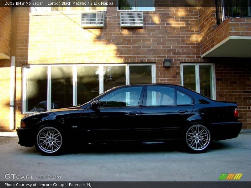 Carbon Black Metallic / Black Nappa 2003 BMW M5 Sedan