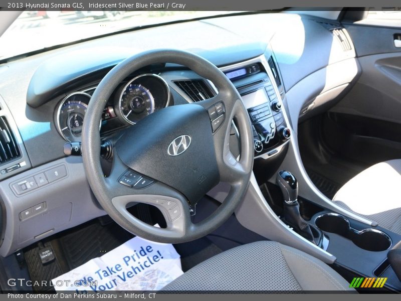 Iridescent Silver Blue Pearl / Gray 2013 Hyundai Sonata GLS