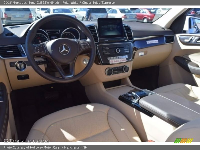 Polar White / Ginger Beige/Espresso 2016 Mercedes-Benz GLE 350 4Matic