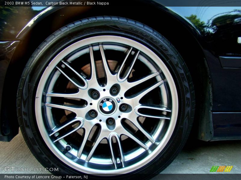 Carbon Black Metallic / Black Nappa 2003 BMW M5 Sedan