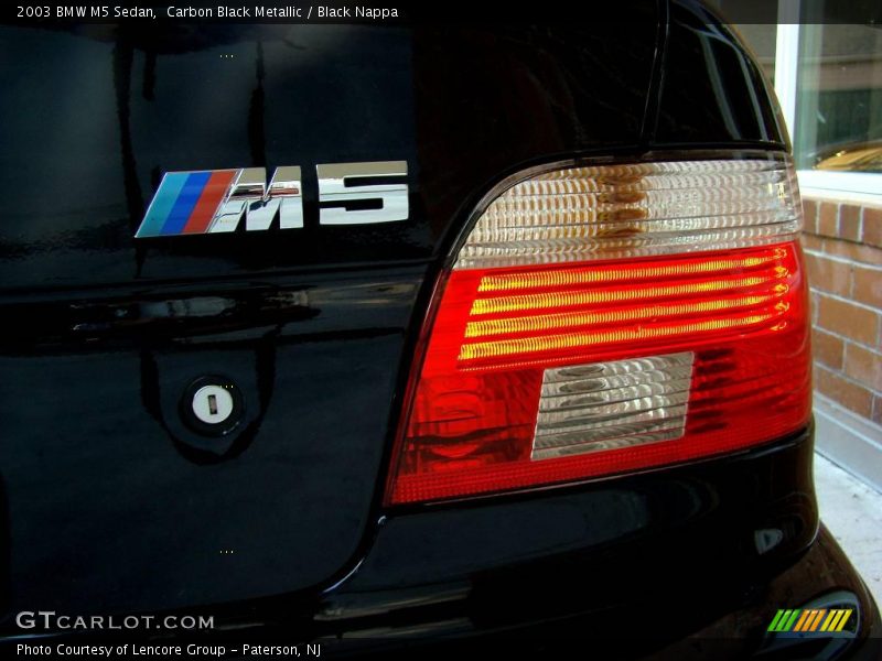 Carbon Black Metallic / Black Nappa 2003 BMW M5 Sedan