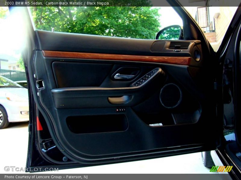Carbon Black Metallic / Black Nappa 2003 BMW M5 Sedan