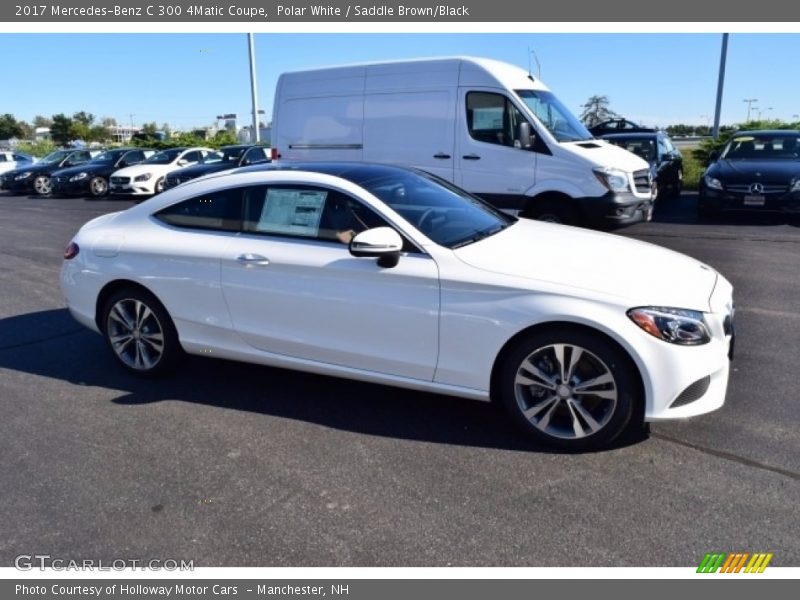 Polar White / Saddle Brown/Black 2017 Mercedes-Benz C 300 4Matic Coupe