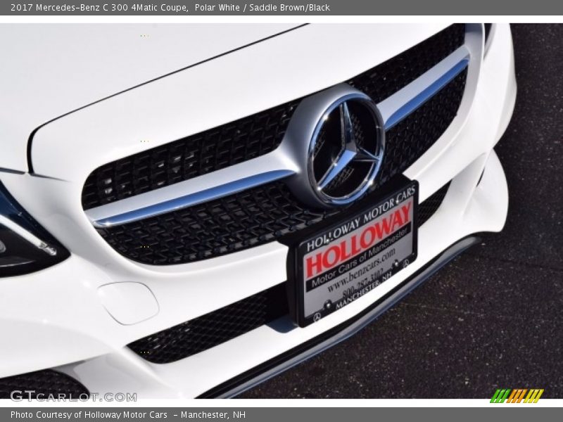 Polar White / Saddle Brown/Black 2017 Mercedes-Benz C 300 4Matic Coupe