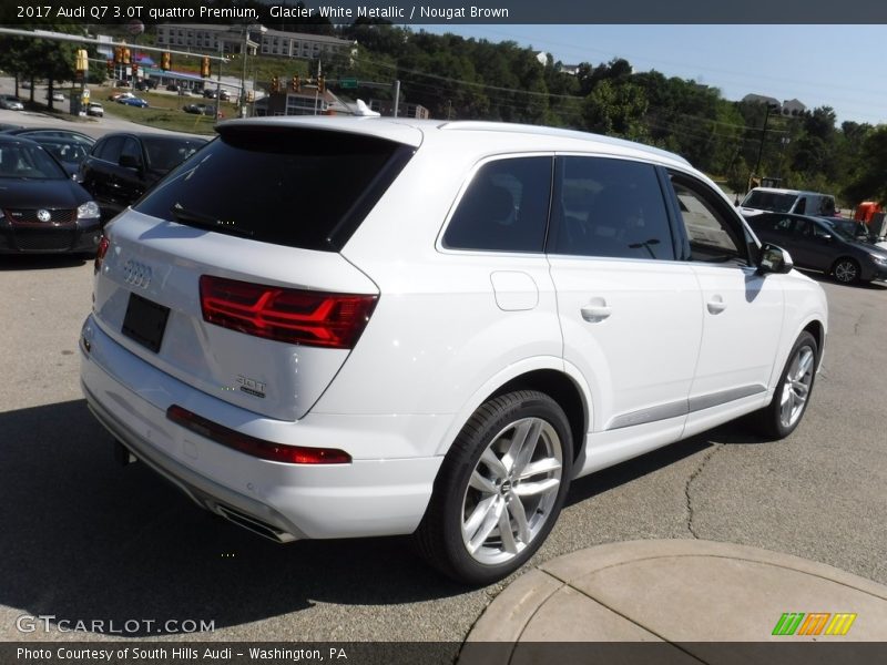 Glacier White Metallic / Nougat Brown 2017 Audi Q7 3.0T quattro Premium