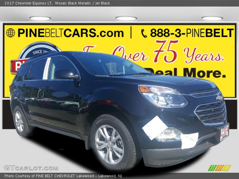 Mosaic Black Metallic / Jet Black 2017 Chevrolet Equinox LT