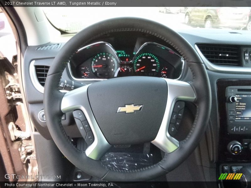 Tungsten Metallic / Ebony 2017 Chevrolet Traverse LT AWD