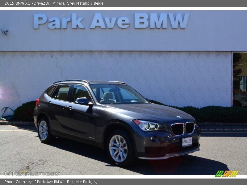 Mineral Grey Metallic / Beige 2015 BMW X1 xDrive28i
