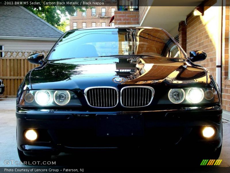 Carbon Black Metallic / Black Nappa 2003 BMW M5 Sedan