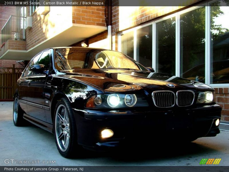 Carbon Black Metallic / Black Nappa 2003 BMW M5 Sedan