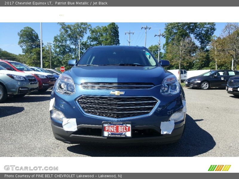 Patriot Blue Metallic / Jet Black 2017 Chevrolet Equinox LT