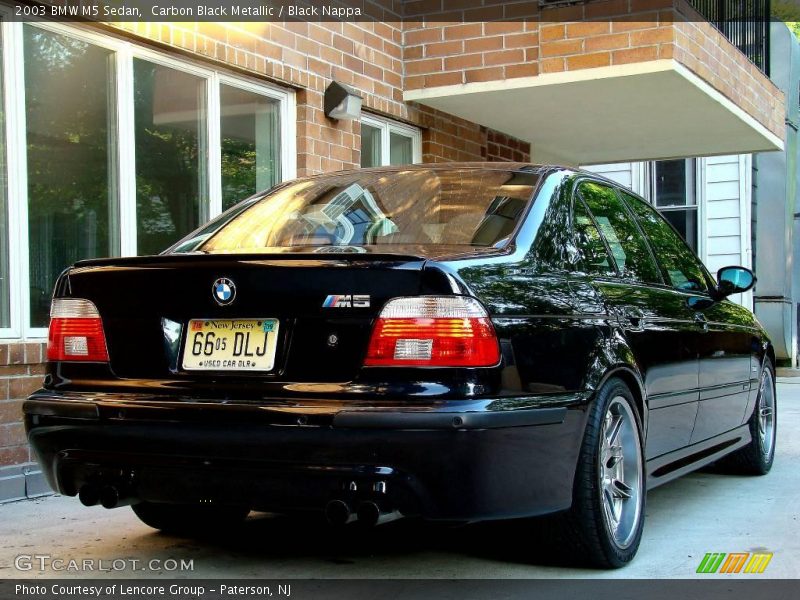 Carbon Black Metallic / Black Nappa 2003 BMW M5 Sedan