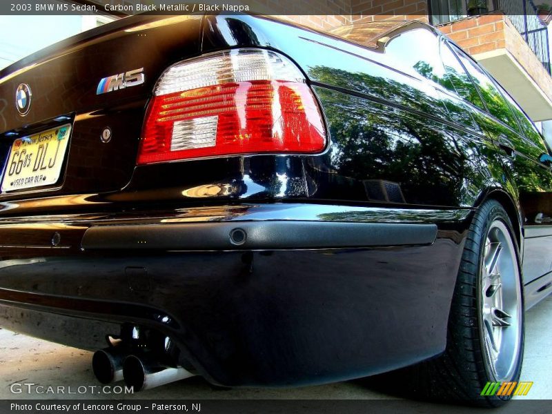 Carbon Black Metallic / Black Nappa 2003 BMW M5 Sedan