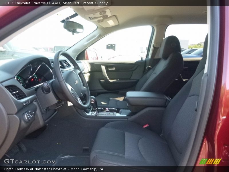 Siren Red Tintcoat / Ebony 2017 Chevrolet Traverse LT AWD