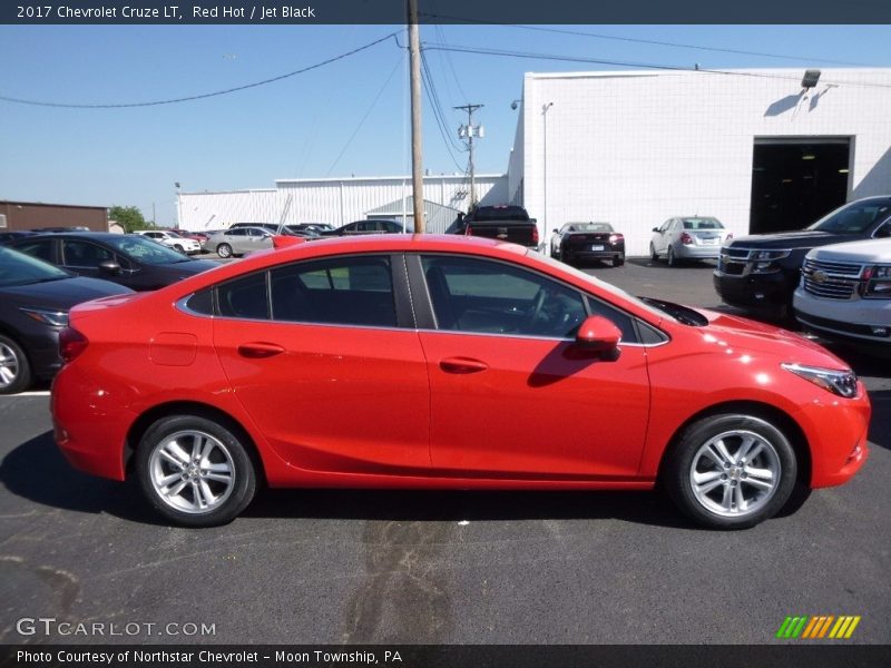 Red Hot / Jet Black 2017 Chevrolet Cruze LT