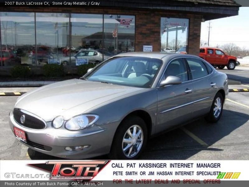 Stone Gray Metallic / Gray 2007 Buick LaCrosse CX