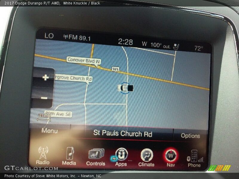 Navigation of 2017 Durango R/T AWD