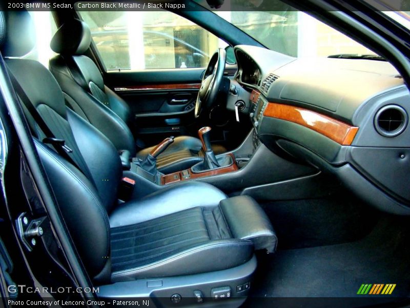 Carbon Black Metallic / Black Nappa 2003 BMW M5 Sedan