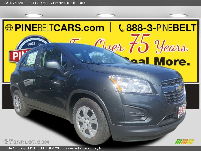 Cyber Gray Metallic / Jet Black 2016 Chevrolet Trax LS