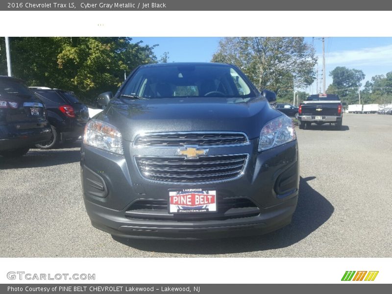 Cyber Gray Metallic / Jet Black 2016 Chevrolet Trax LS