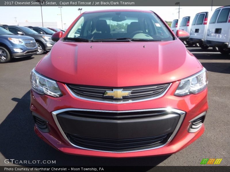 Cajun Red Tintcoat / Jet Black/Dark Titanium 2017 Chevrolet Sonic LT Sedan