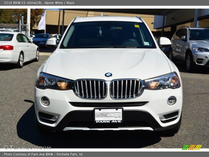 Alpine White / Black 2016 BMW X3 xDrive28i