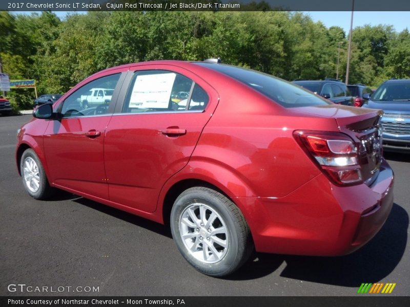 Cajun Red Tintcoat / Jet Black/Dark Titanium 2017 Chevrolet Sonic LT Sedan