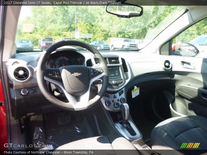 Cajun Red Tintcoat / Jet Black/Dark Titanium 2017 Chevrolet Sonic LT Sedan