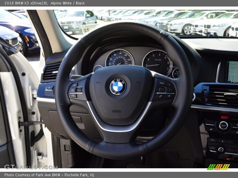 Alpine White / Black 2016 BMW X3 xDrive28i