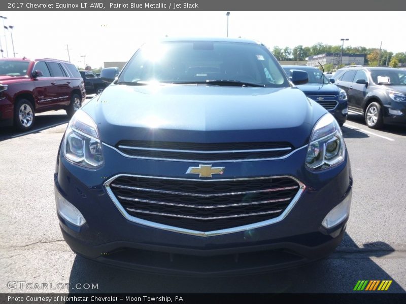 Patriot Blue Metallic / Jet Black 2017 Chevrolet Equinox LT AWD