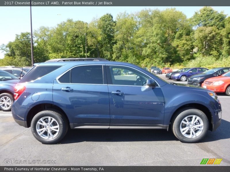 Patriot Blue Metallic / Jet Black 2017 Chevrolet Equinox LT AWD