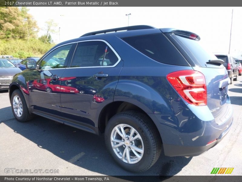 Patriot Blue Metallic / Jet Black 2017 Chevrolet Equinox LT AWD