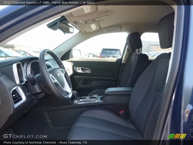 Patriot Blue Metallic / Jet Black 2017 Chevrolet Equinox LT AWD