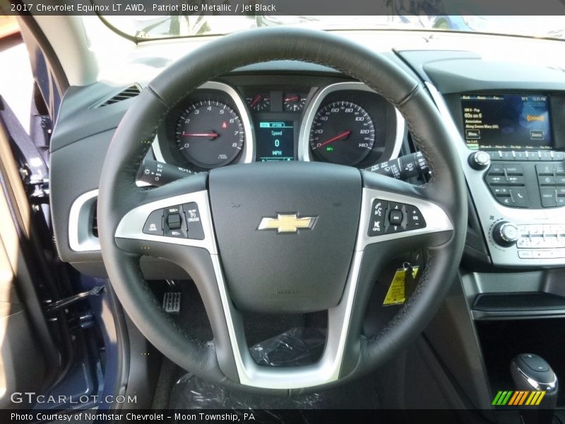 Patriot Blue Metallic / Jet Black 2017 Chevrolet Equinox LT AWD