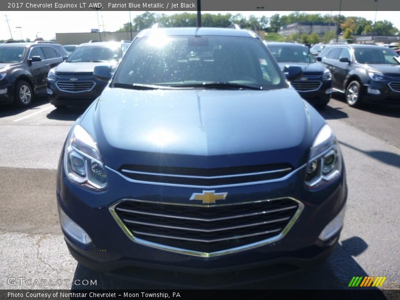 Patriot Blue Metallic / Jet Black 2017 Chevrolet Equinox LT AWD