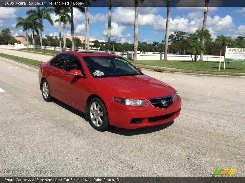 Front 3/4 View of 2005 TSX Sedan
