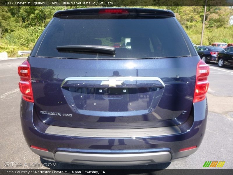 Blue Velvet Metallic / Jet Black 2017 Chevrolet Equinox LT AWD