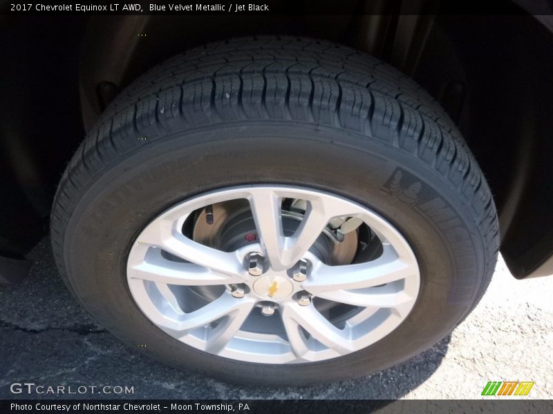 Blue Velvet Metallic / Jet Black 2017 Chevrolet Equinox LT AWD