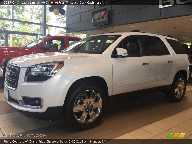 White Frost Tricoat / Dark Cashmere 2017 GMC Acadia Limited AWD