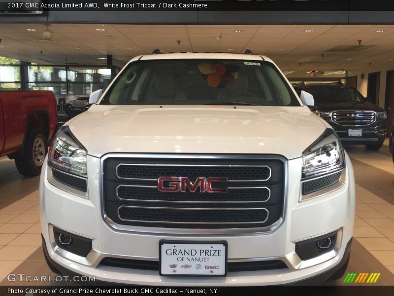 White Frost Tricoat / Dark Cashmere 2017 GMC Acadia Limited AWD