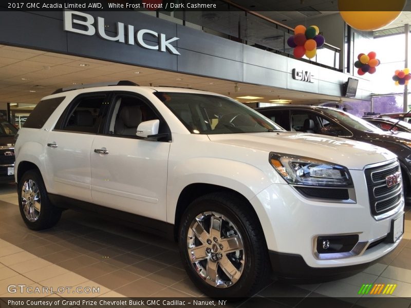 White Frost Tricoat / Dark Cashmere 2017 GMC Acadia Limited AWD