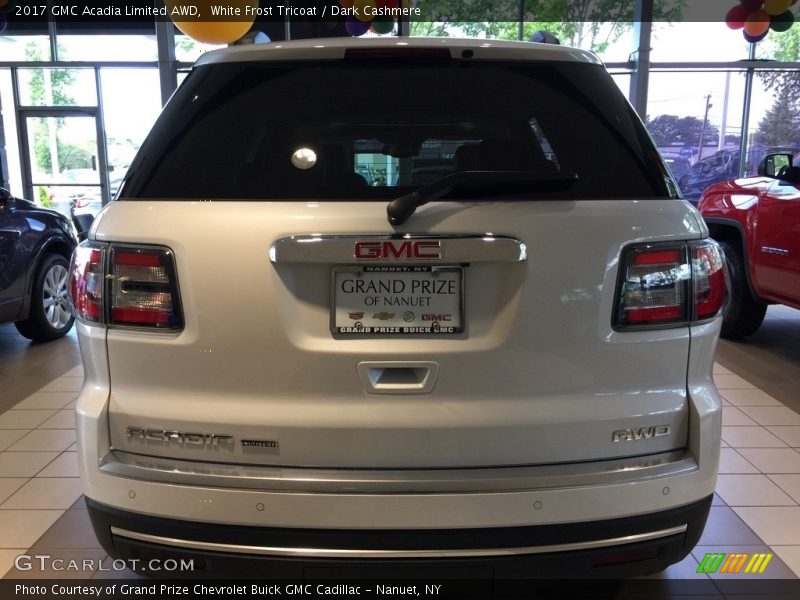 White Frost Tricoat / Dark Cashmere 2017 GMC Acadia Limited AWD