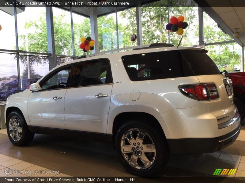 White Frost Tricoat / Dark Cashmere 2017 GMC Acadia Limited AWD