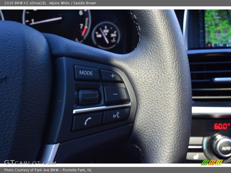 Alpine White / Saddle Brown 2016 BMW X3 xDrive28i