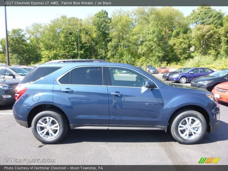 Patriot Blue Metallic / Jet Black 2017 Chevrolet Equinox LT AWD