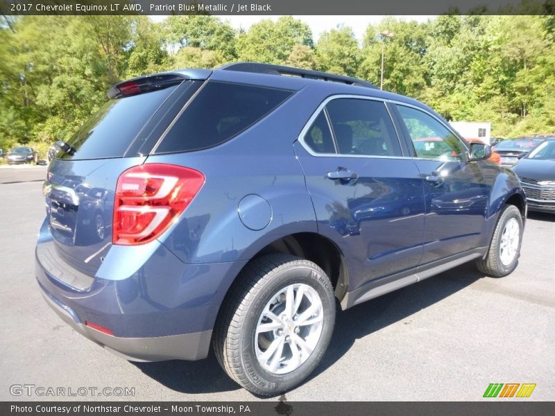 Patriot Blue Metallic / Jet Black 2017 Chevrolet Equinox LT AWD